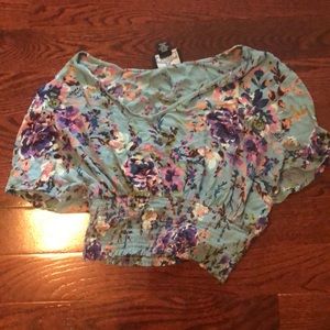 Francesca’s floral shirt